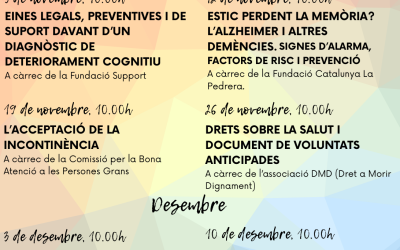 Cicle de xerrades «Per a un envelliment responsable»