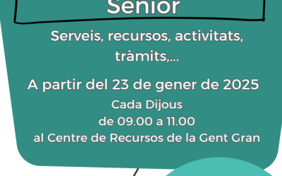 Servei d’Informació i Assessorament Sènior a partir del 23 de gener de 2025